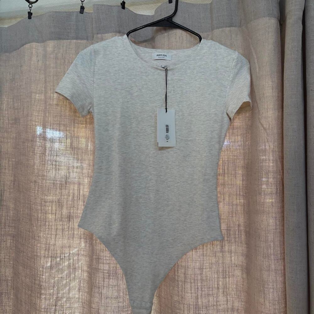 Aritzia grey bodysuit size xs